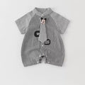 Black Checkered Baby Romper