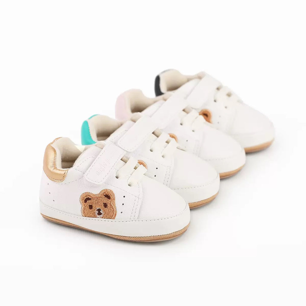 Scarpe da ginnastica per neonati e bambini con orsetto, ballerine primi passi