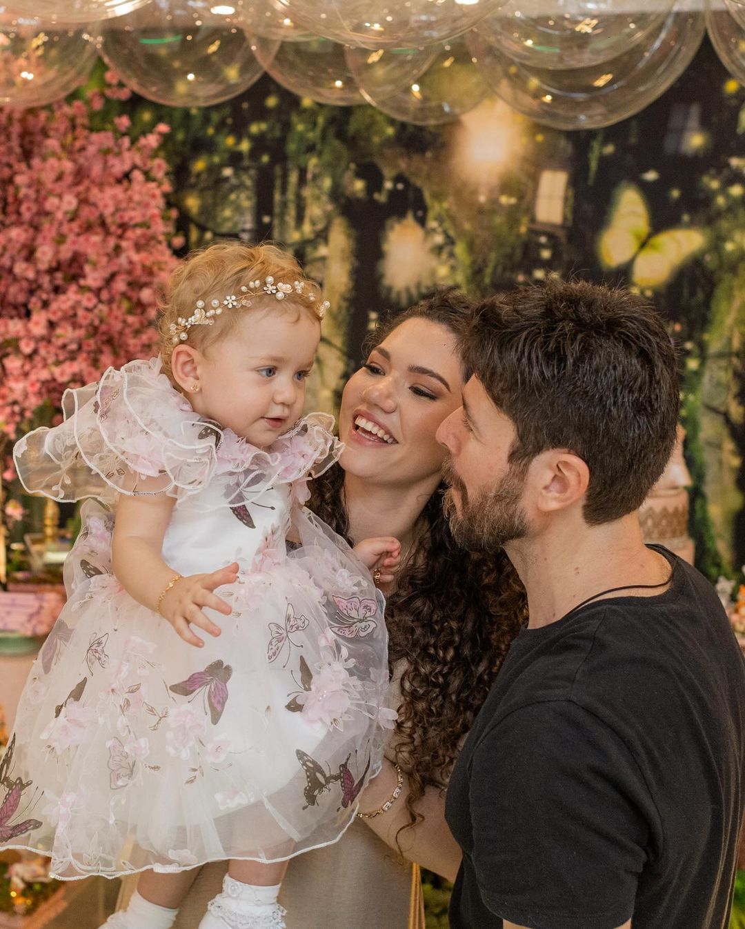 Vestito da festa per bambina con farfalla vaporosa