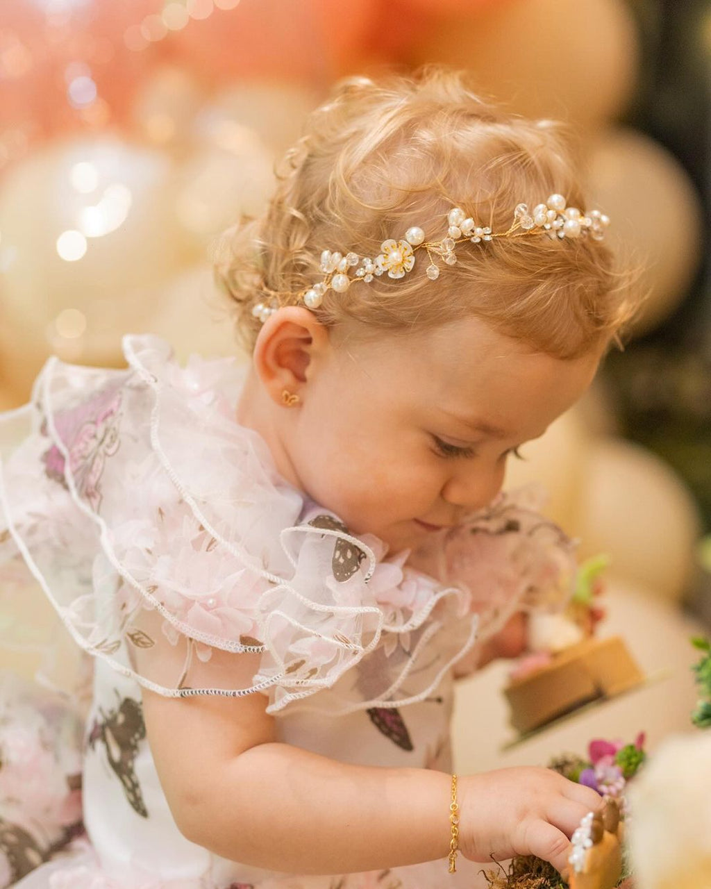 Vestito da festa per bambina con farfalla vaporosa