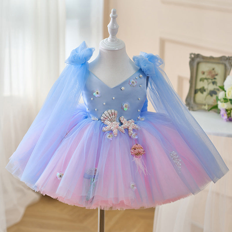 Sparkling Pink and Blue Dress