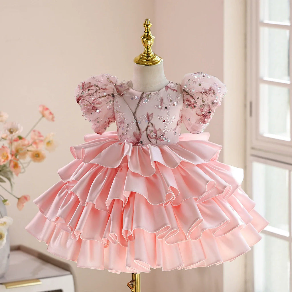 Puffy Sparkly Layered Party Dress