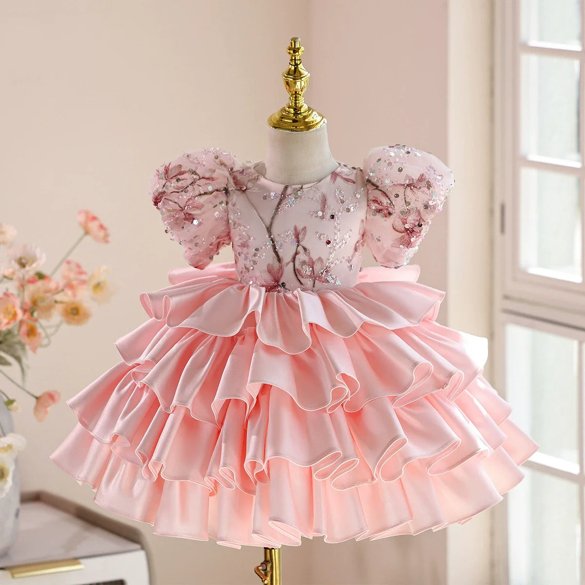 Puffy Sparkly Layered Party Dress