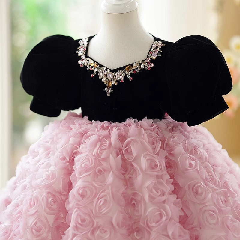 Children's Dress Flowers and Stones