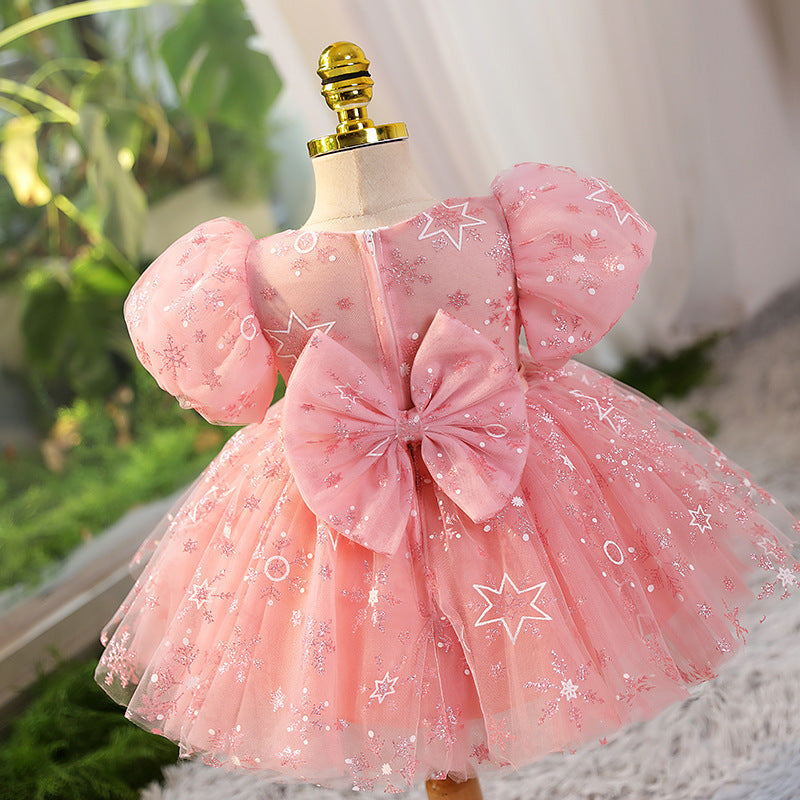 Children's Tulle Party Dress with Stars