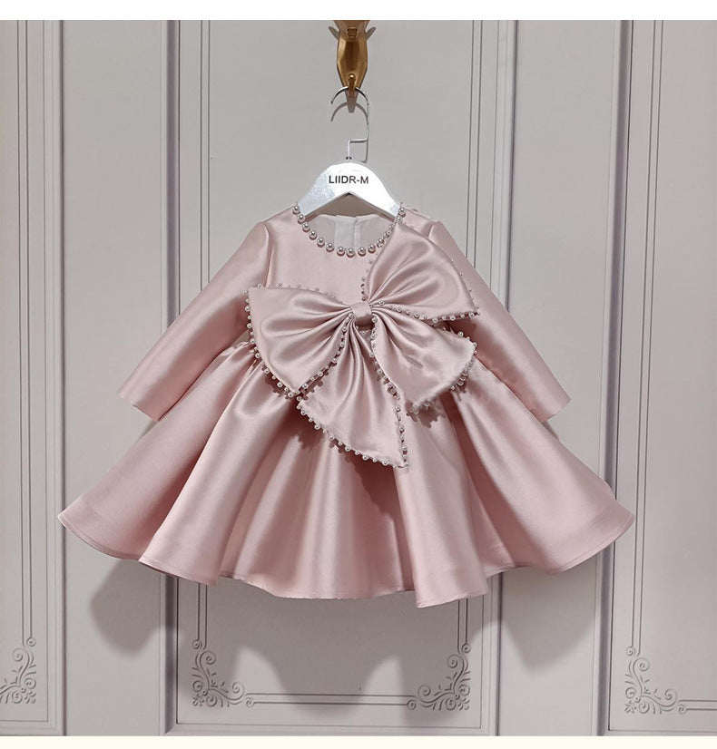 Children's Lace Dress with Pearls