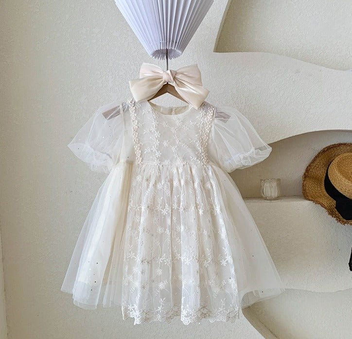 Children's Floral Lace Dress