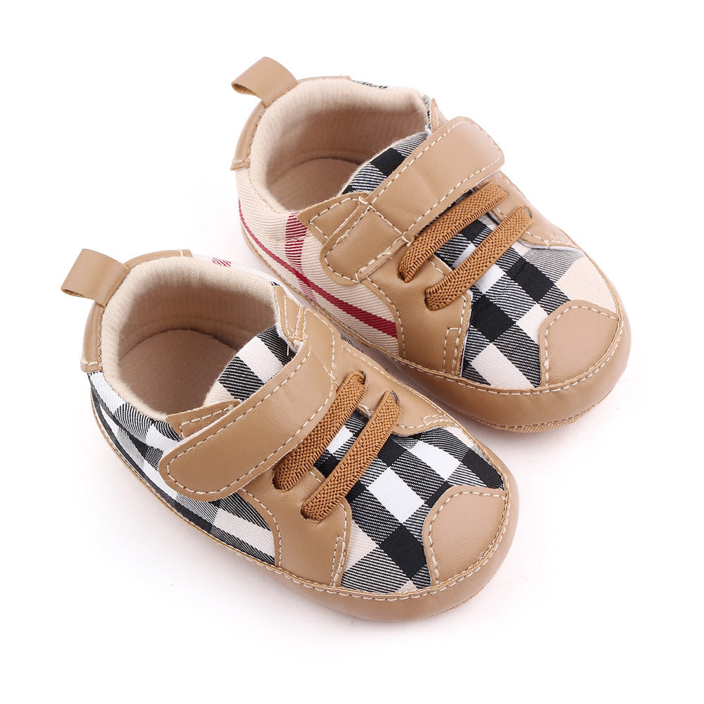 Velcro Checkered Children's Sneakers
