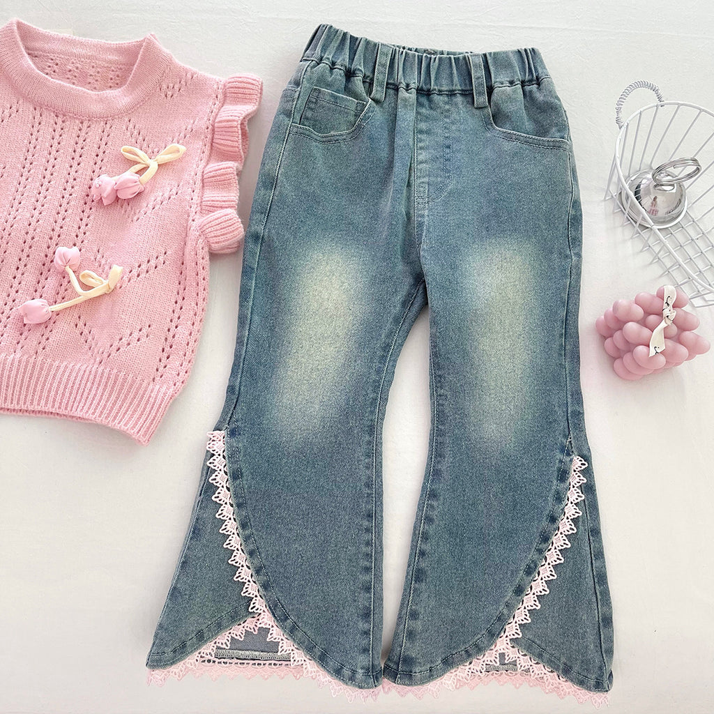 Children's Outfit with Bows and Jeans