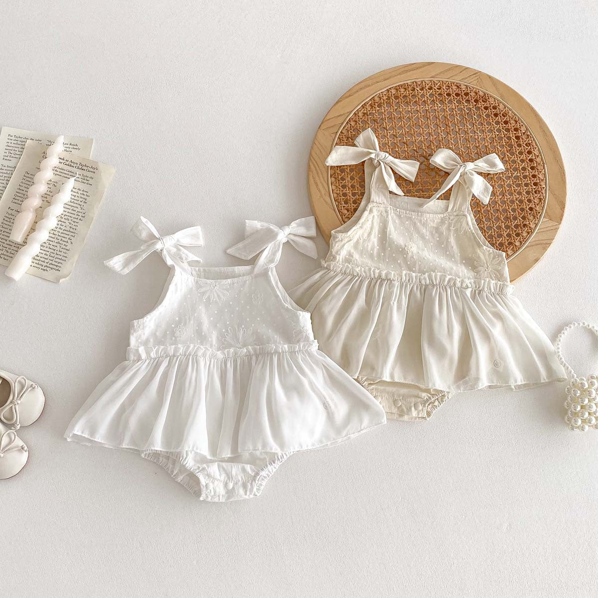 Baby Bodysuit with Floral Skirt