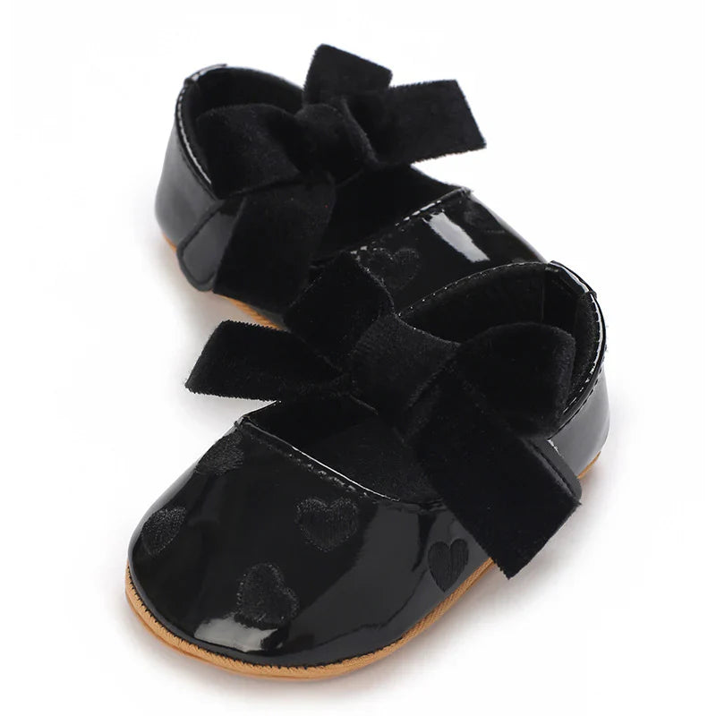 Children's Shoes with Hearts Bow