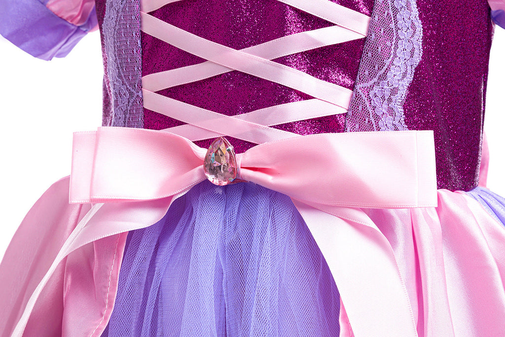 Purple Butterfly Party Dress