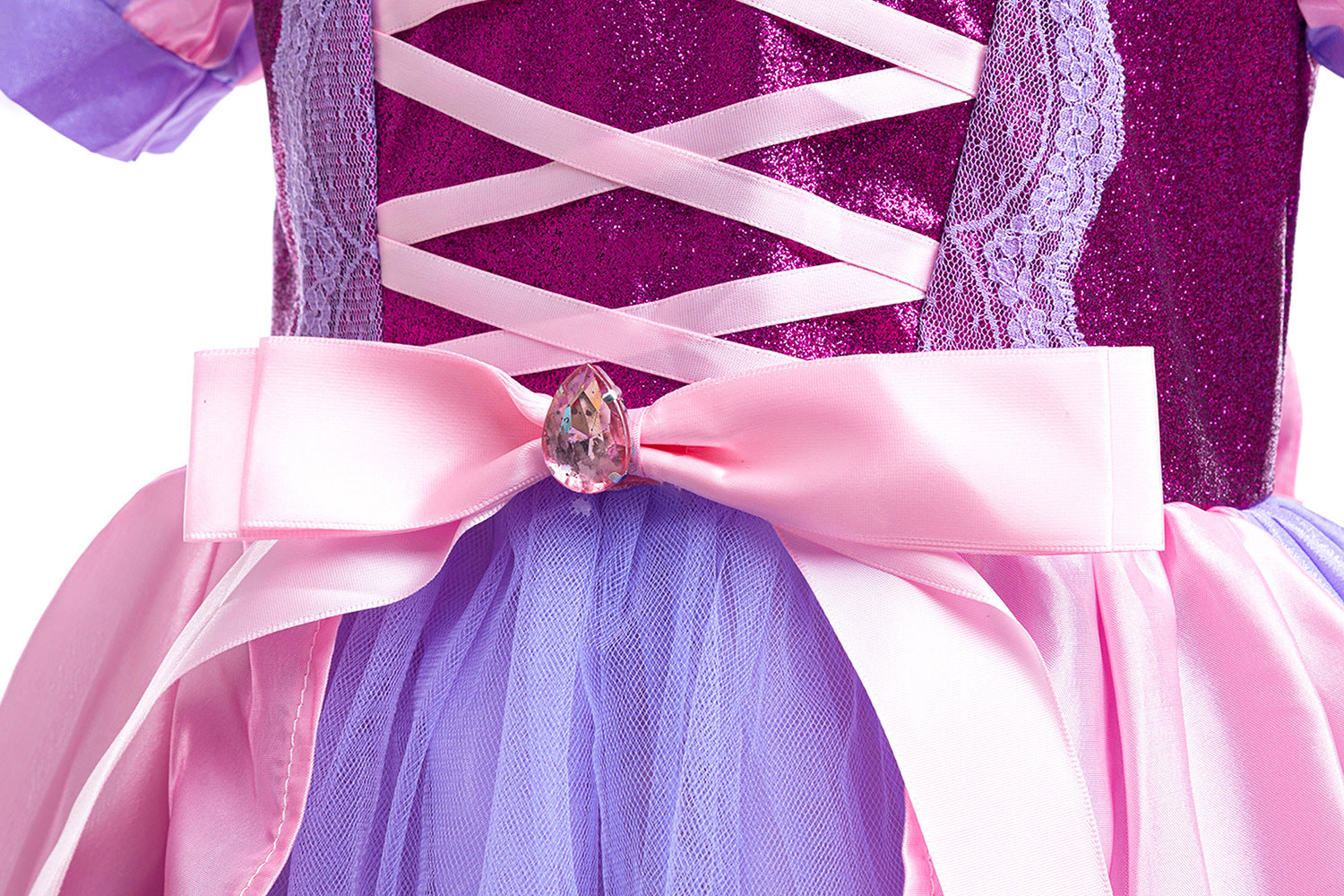 Purple Butterfly Party Dress