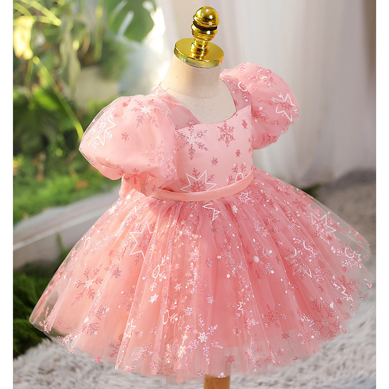 Children's Tulle Party Dress with Stars