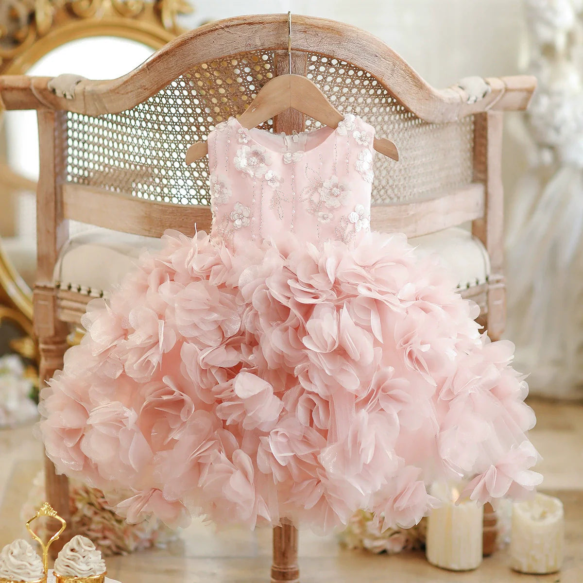 Floral Embroidered Party Dress