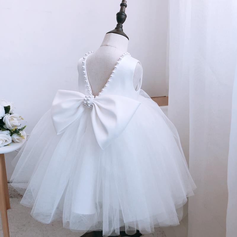 Children's Tulle Dress with Stones and Bow