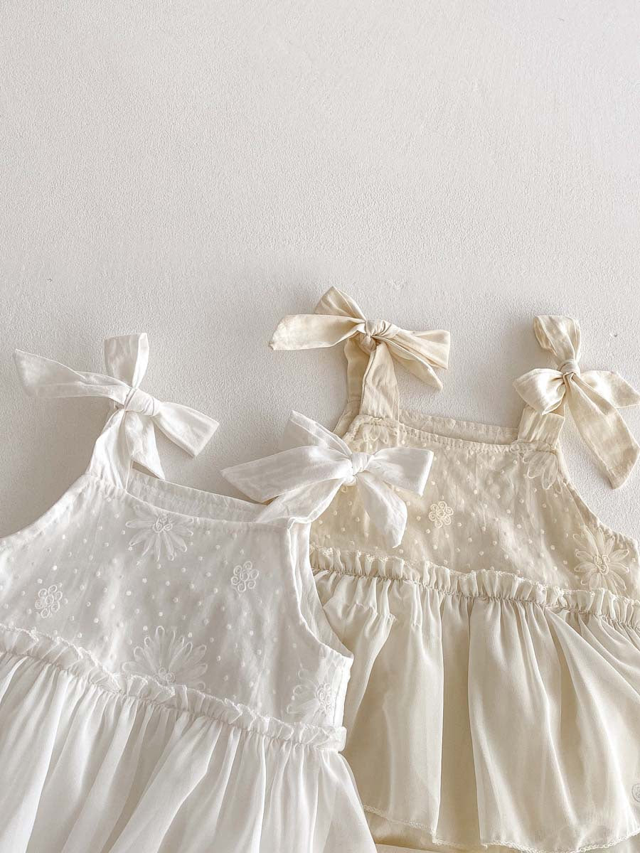 Baby Bodysuit with Floral Skirt