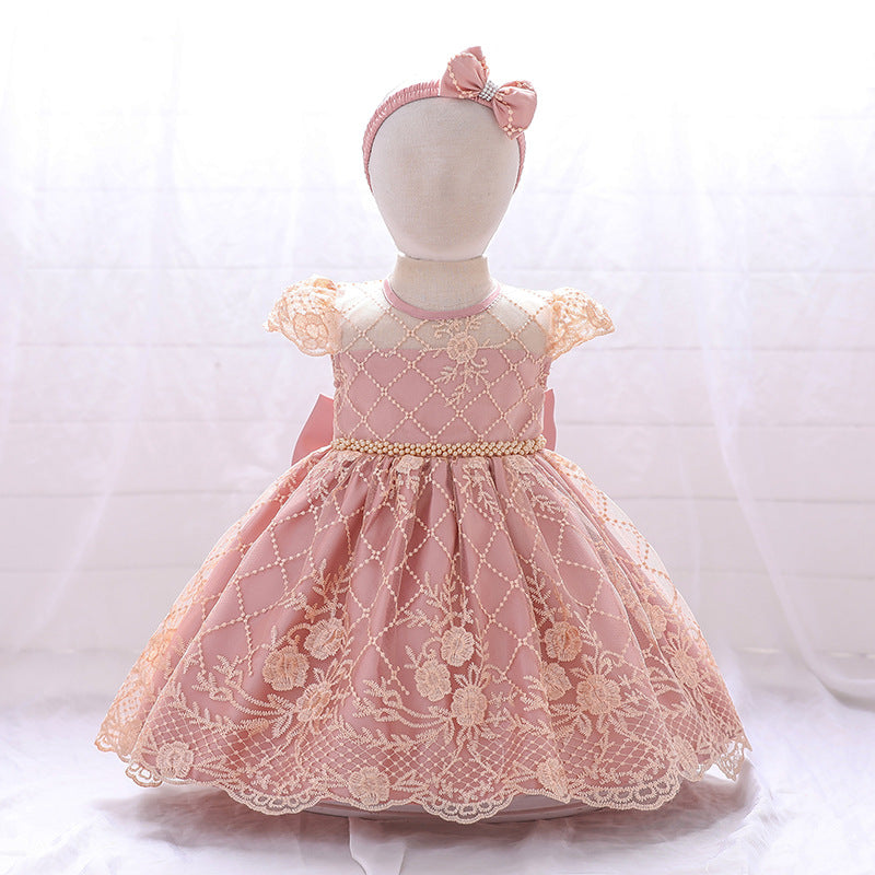 Floral Lace Children's Party Dress