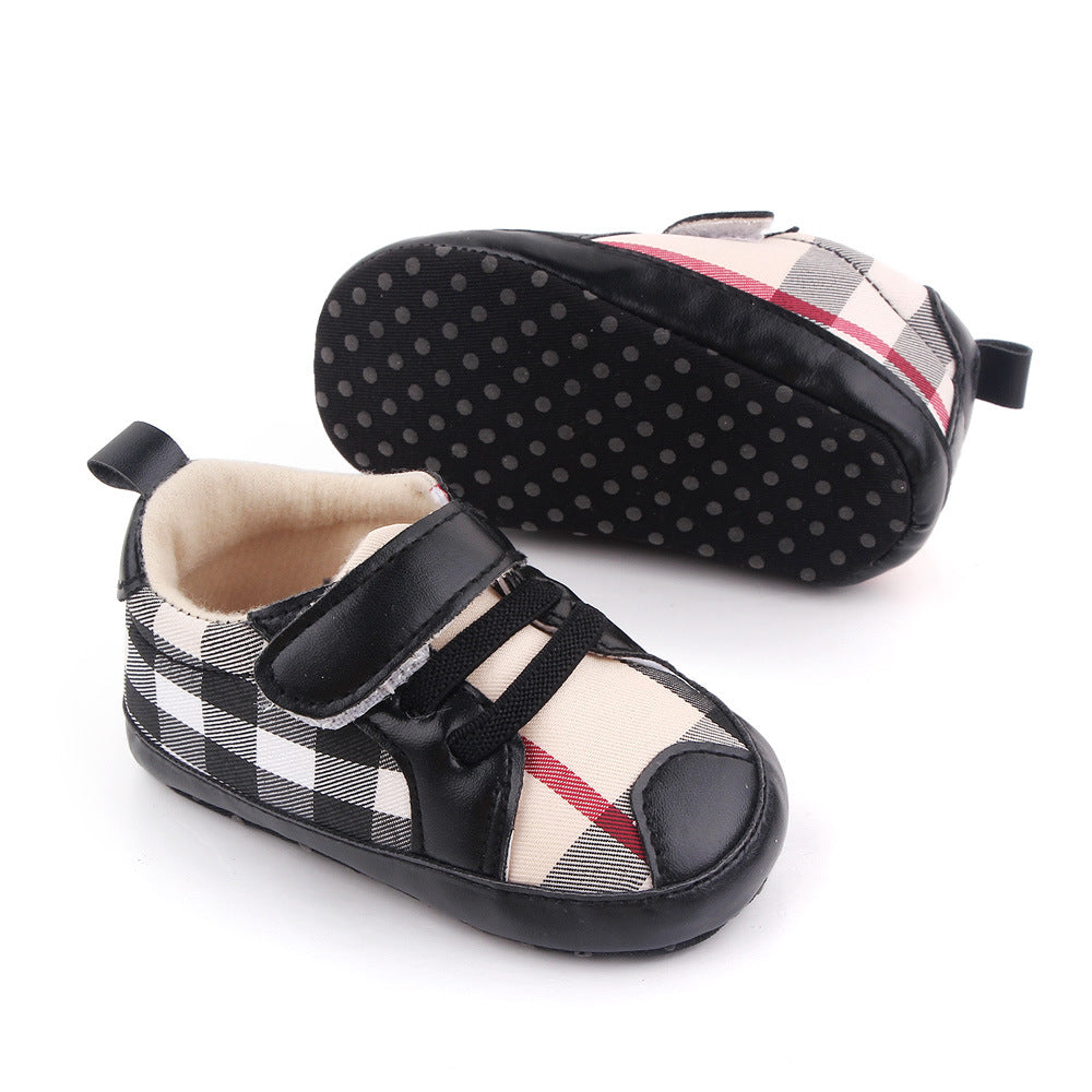 Velcro Checkered Children's Sneakers