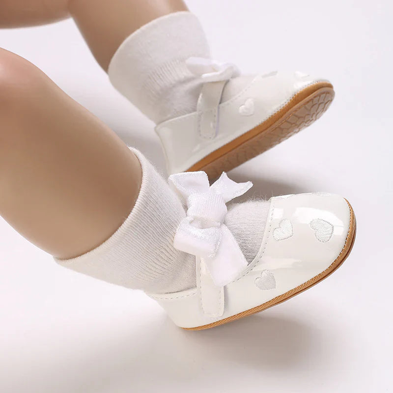 Children's Shoes with Hearts Bow