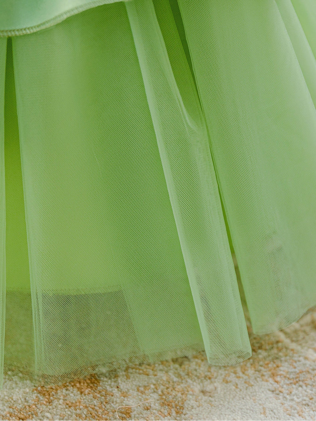 Flowers Puffy Children's Party Dress