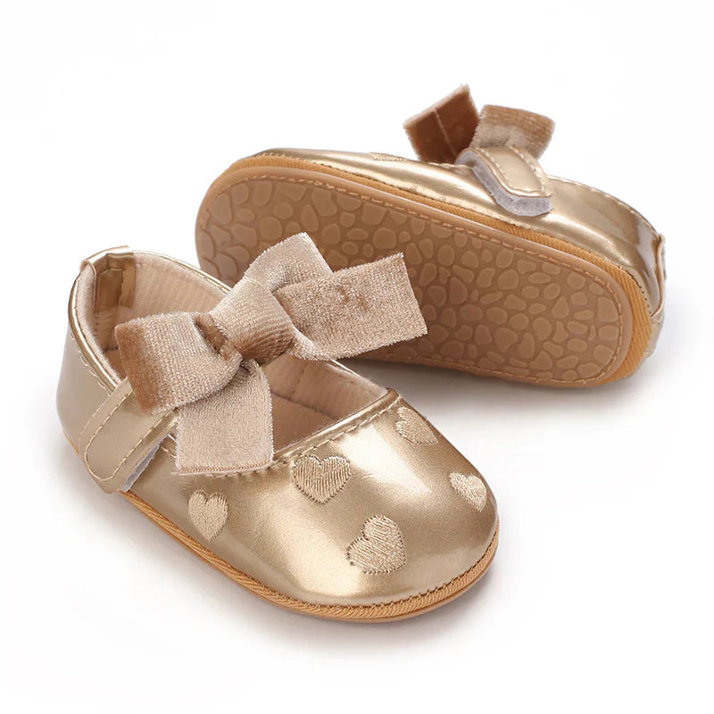 Children's Shoes with Hearts Bow