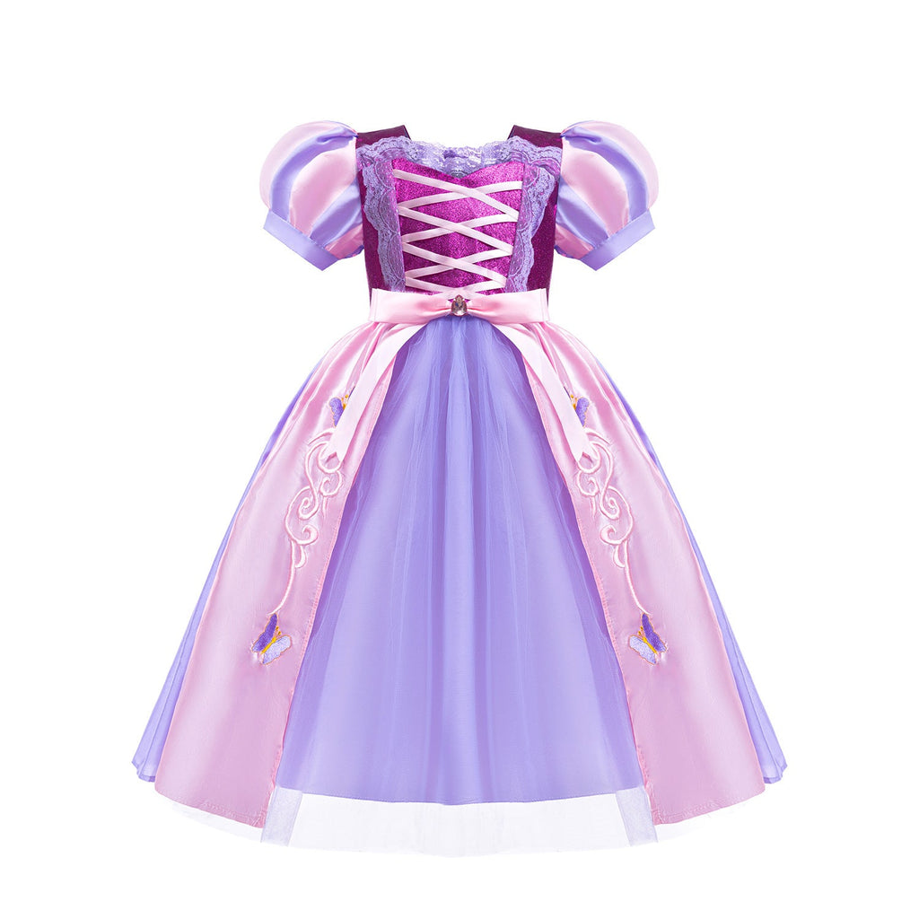 Purple Butterfly Party Dress