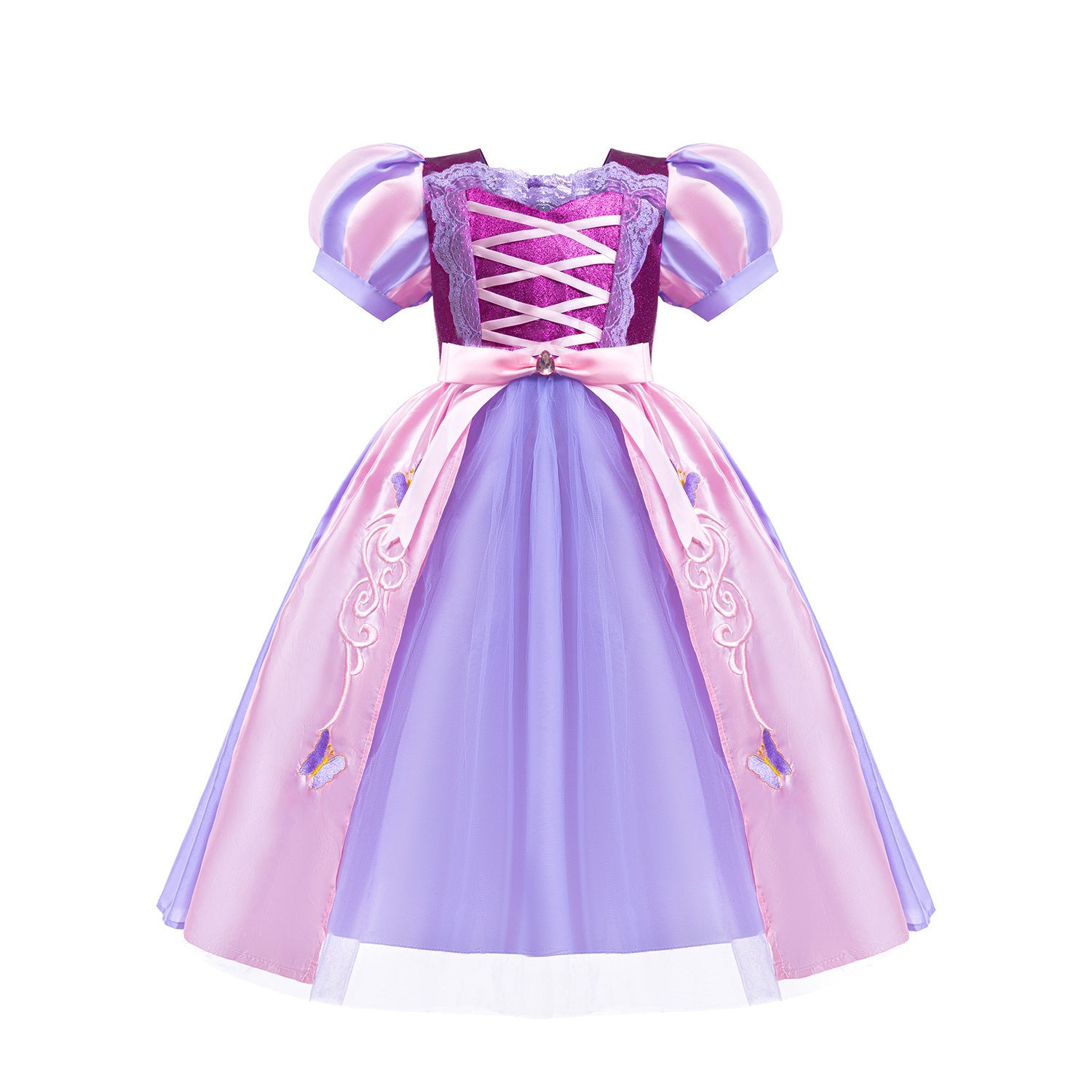 Purple Butterfly Party Dress