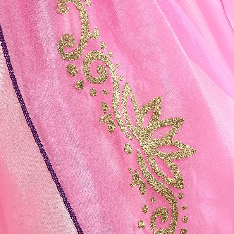 Pink Party Dress with Accessories