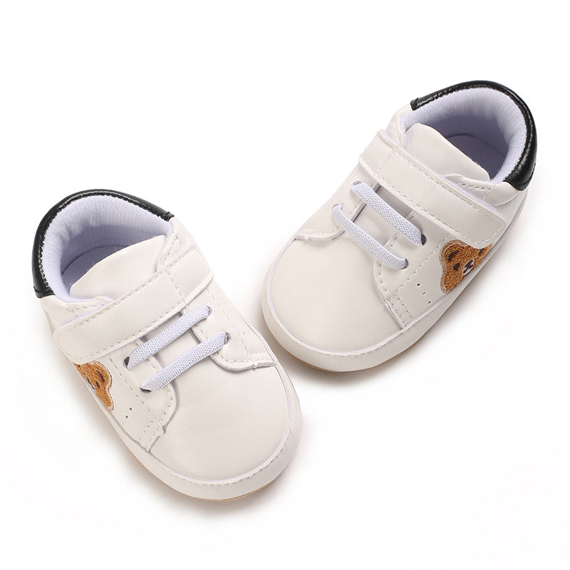 Scarpe da ginnastica per neonati e bambini con orsetto, ballerine primi passi