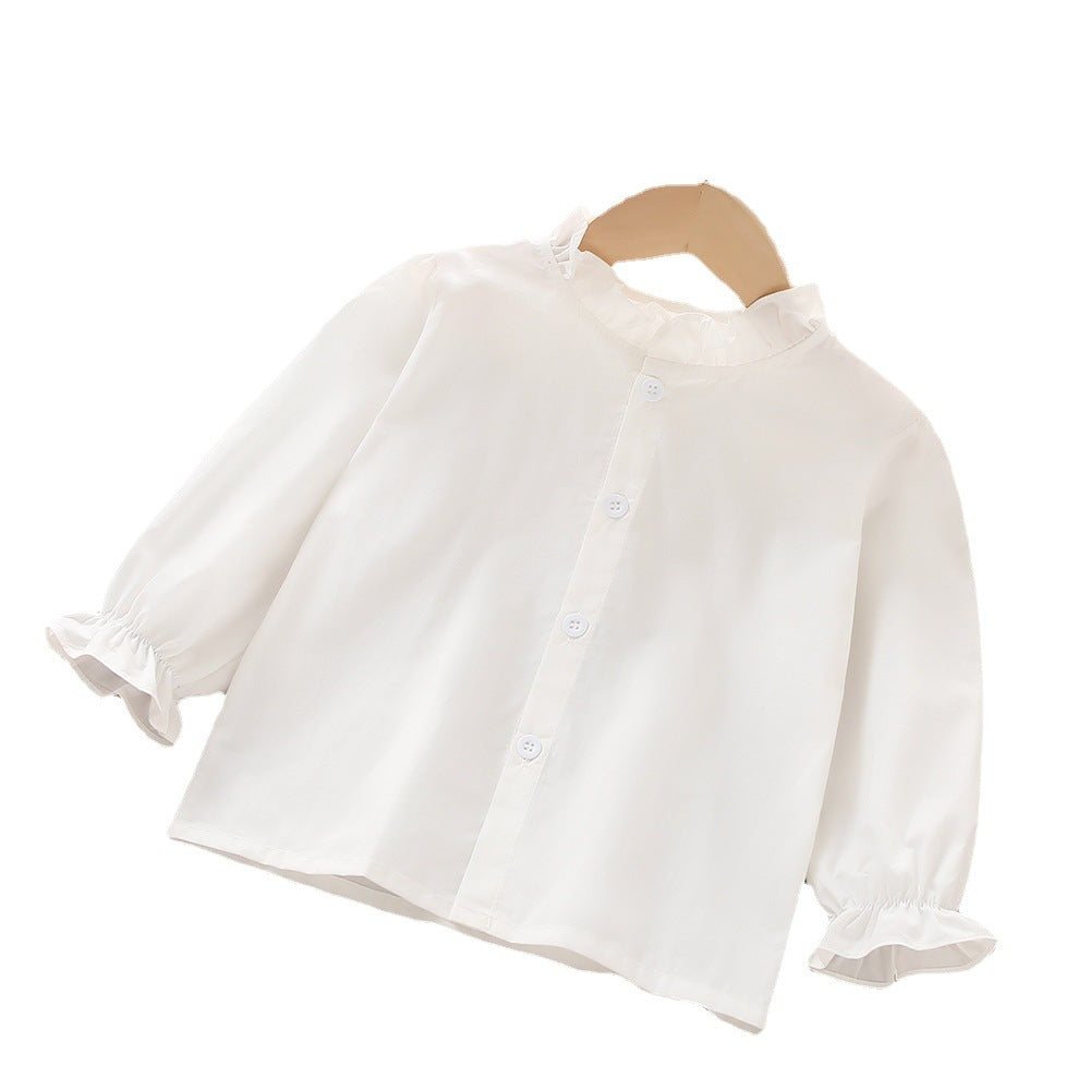 Conjuntos de 2 piezas de chaleco de punto floral y camisa para niñas