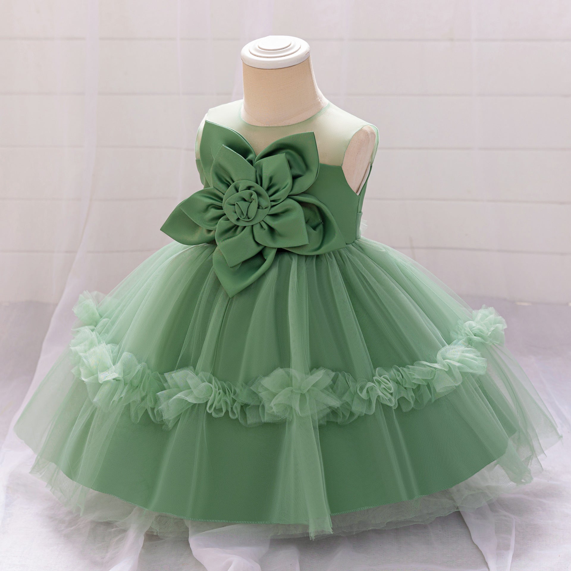 Children's Tulle Flower Dress