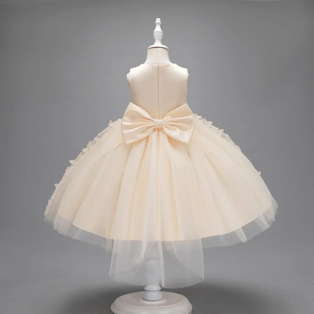 Children's Dress with Butterflies and Bow
