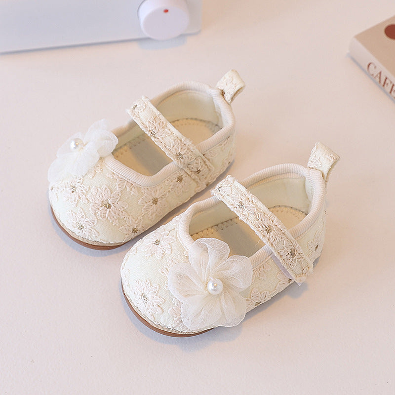 Girls' Lace Flower Shoes