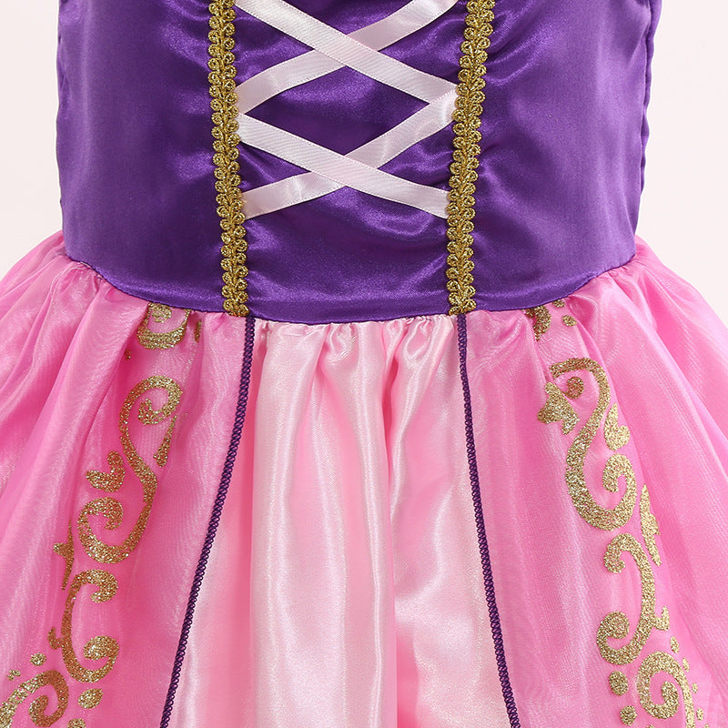 Pink Party Dress with Accessories