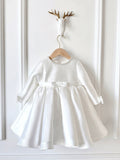 Children's Dress with Bow and Pearls