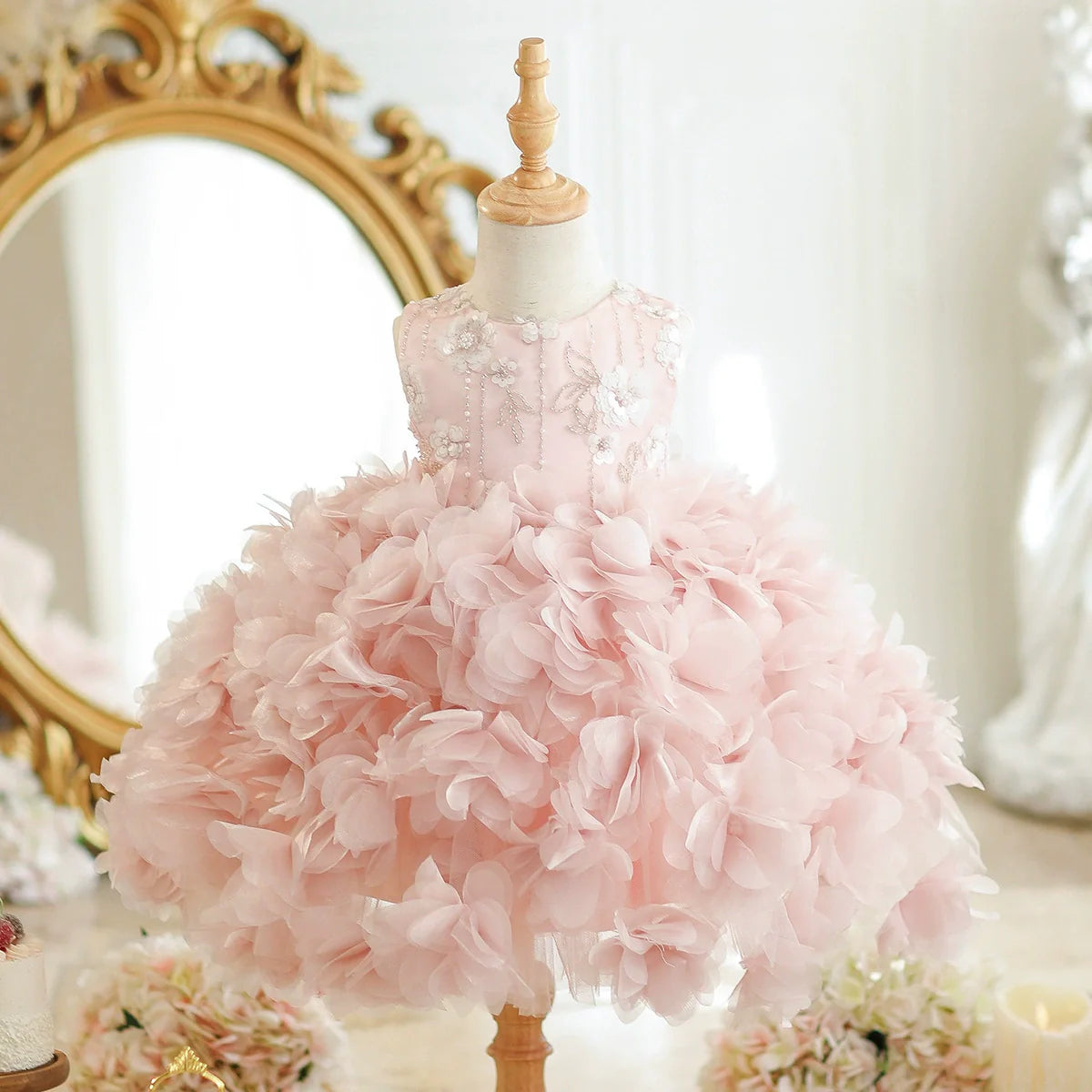 Floral Embroidered Party Dress