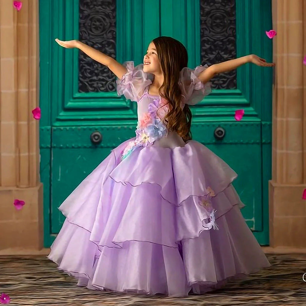 Flowers Children's Party Dress
