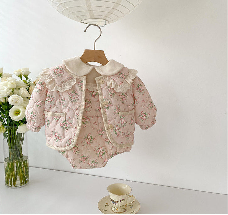 Pink Floral Children's Set 2 pieces
