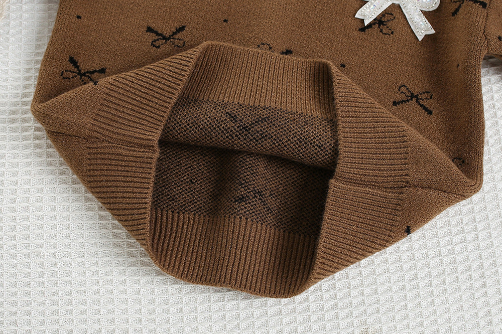Children's Knitted Set with Bows