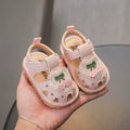 Sandali da bambina con stampa di ciliegie