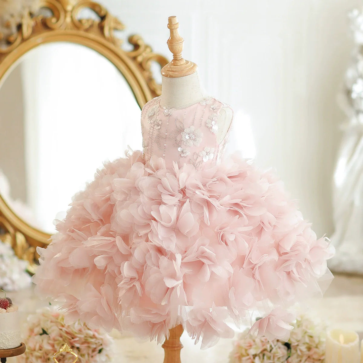 Floral Embroidered Party Dress