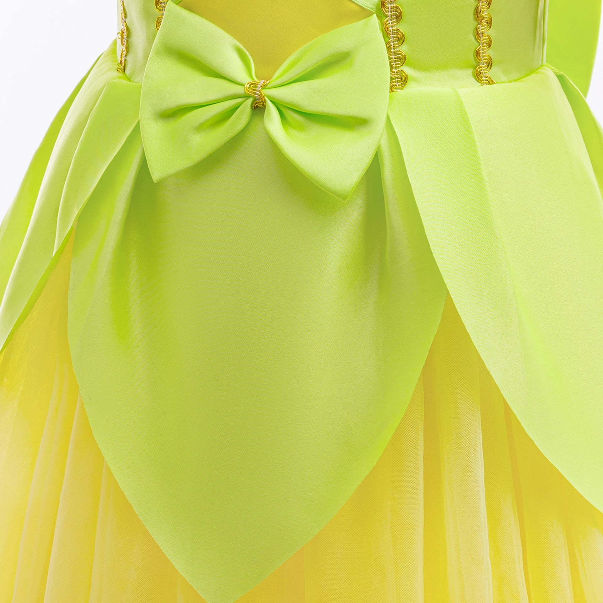 Yellow and Green Party Dress