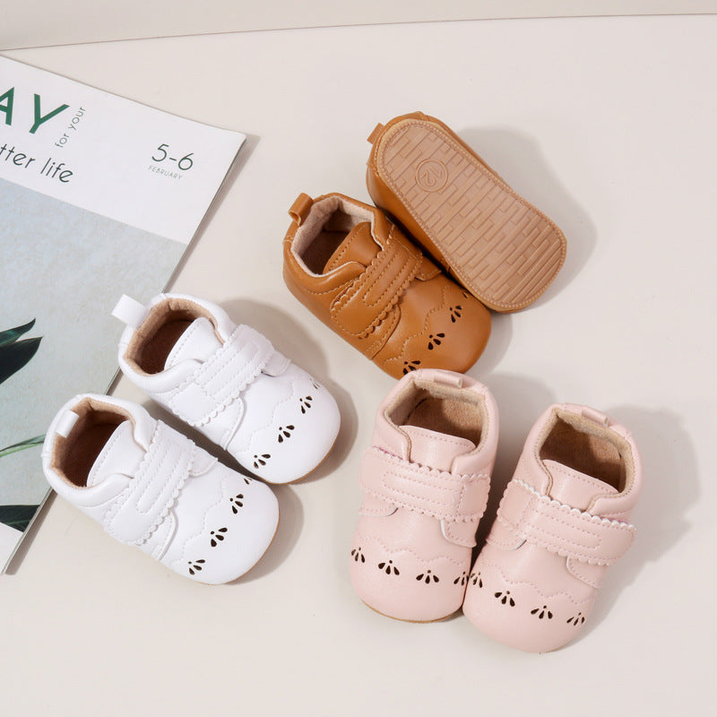 Scarpine da neonata con strappo per piccole principesse