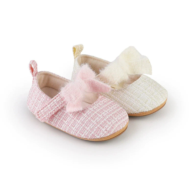 Children's Tweed Bow Shoe