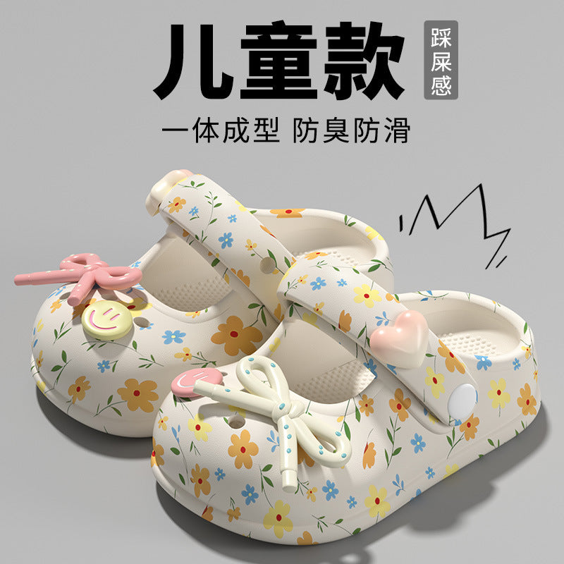 bow flower Children's Shoes for Girls