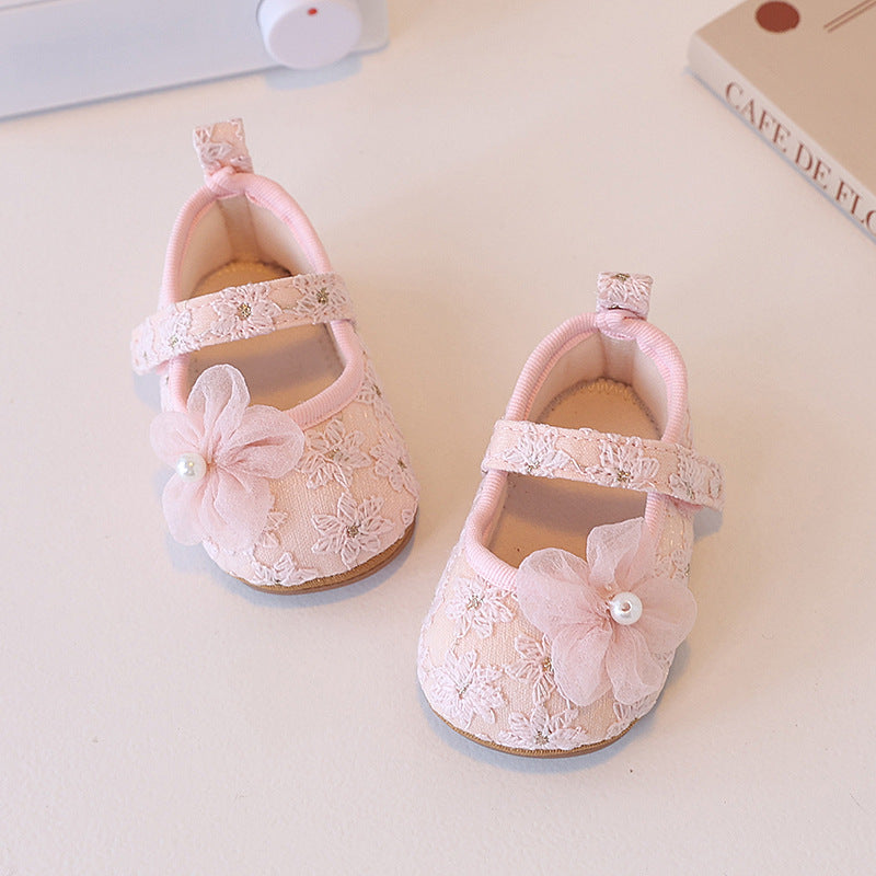 Girls' Lace Flower Shoes