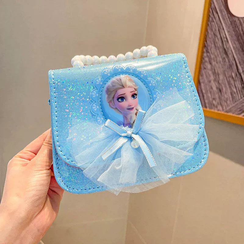 Children's Handbag with Pearl Strap