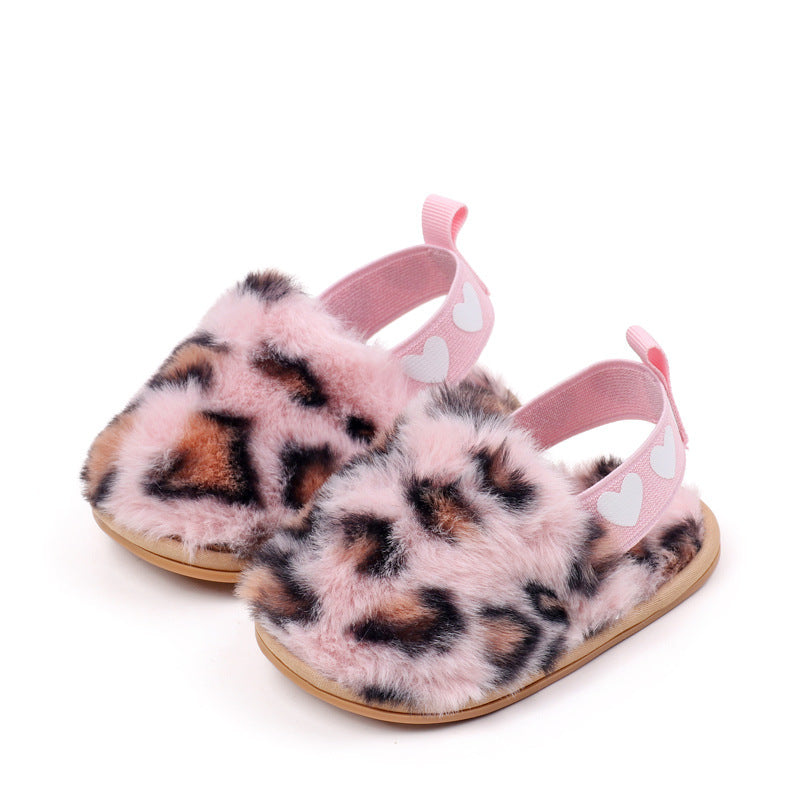 Scarpine da neonato leopardate