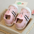 Sneakers per bambini con suola morbida e design a coniglio